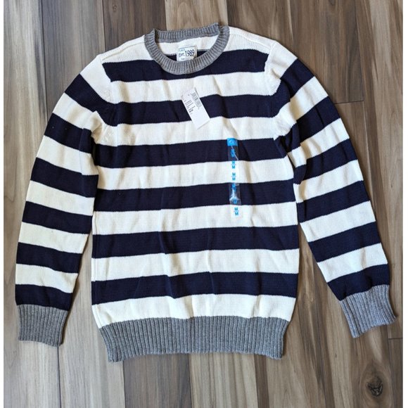 NWT The Children's Place Boys Knit Sweater Striped Pullover Cardigan M (… - Picture 4 of 4